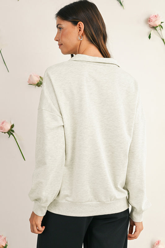 Esme Collared Pullover Sweatshirt