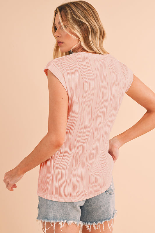 Hailey Wavy Textured Top