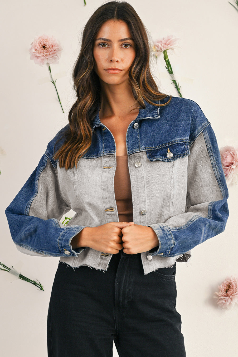 Nara Dual-tone Denim Jacket