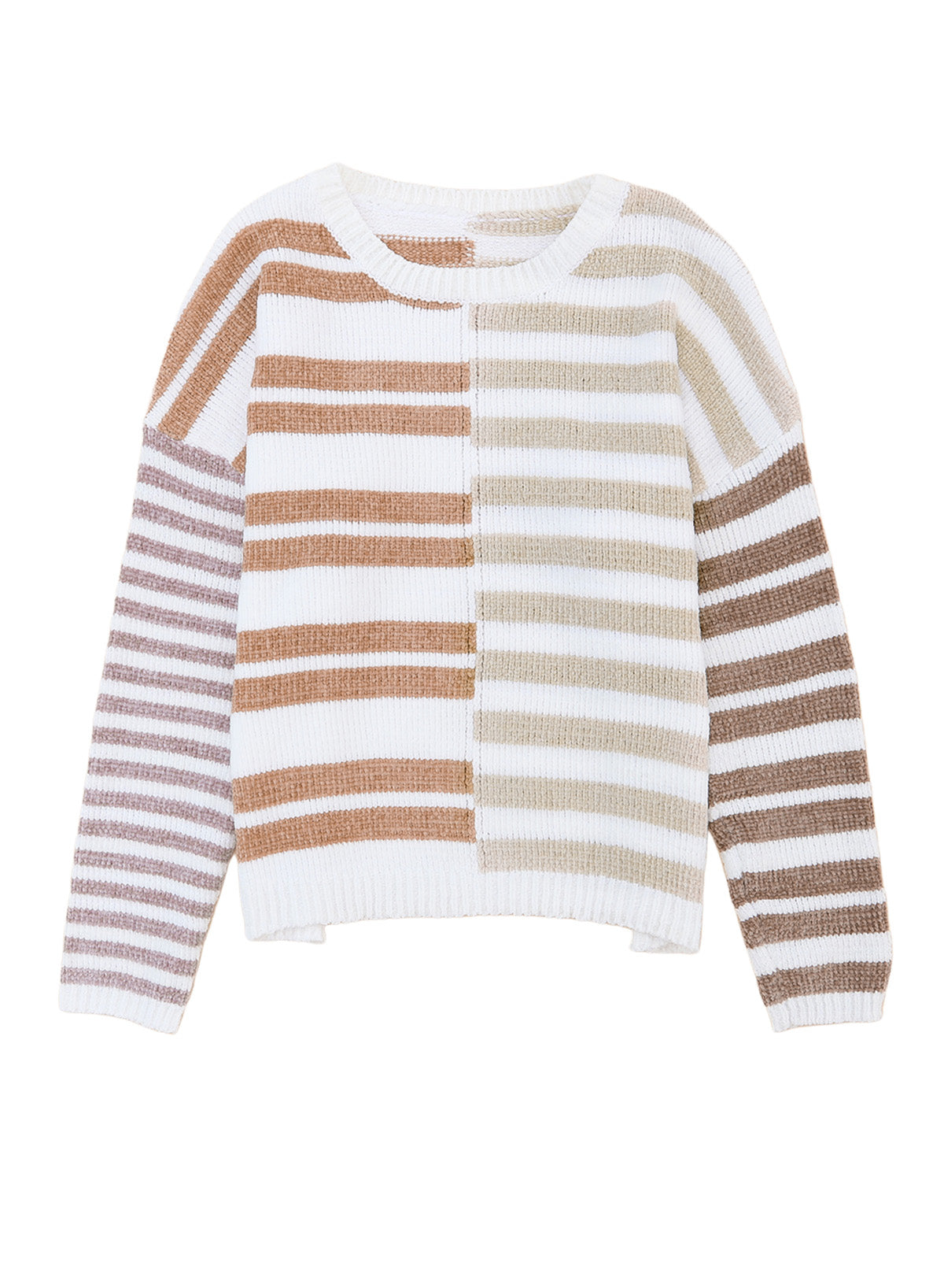 Nia Striped Colour-block Sweater