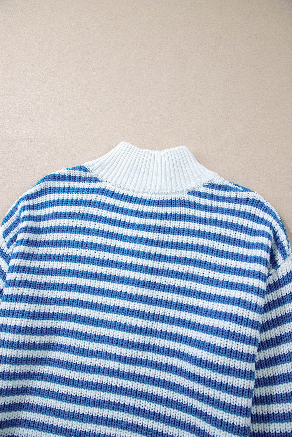 Nylah Striped Half-Zip Sweater