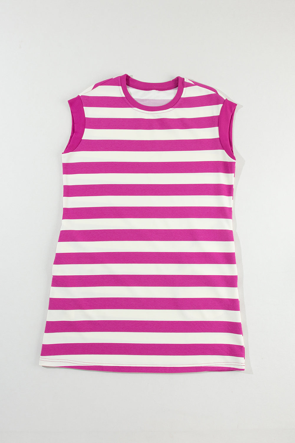 Rose Stripe Pocket T-shirt Dress