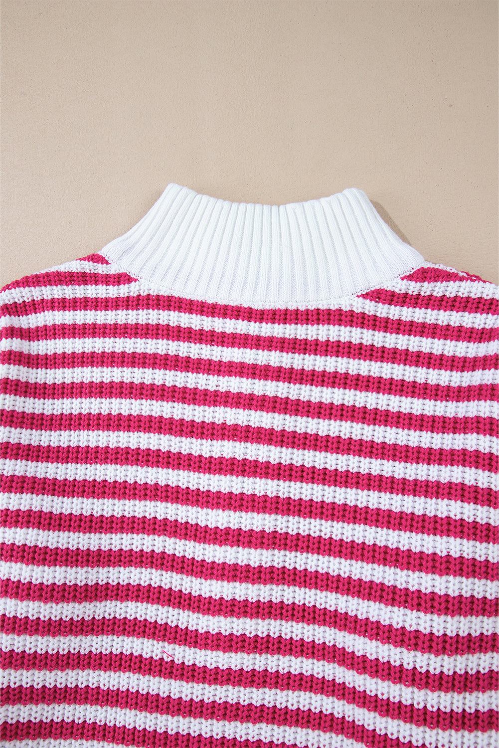 Nylah Striped Half-Zip Sweater