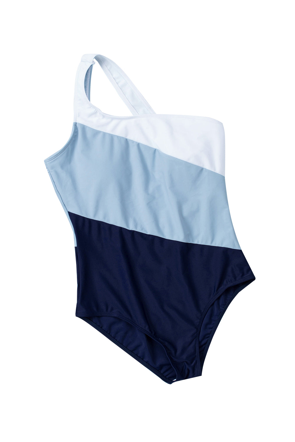 Ashleigh Colour-Block Asymmetric One-piece Swimsuit