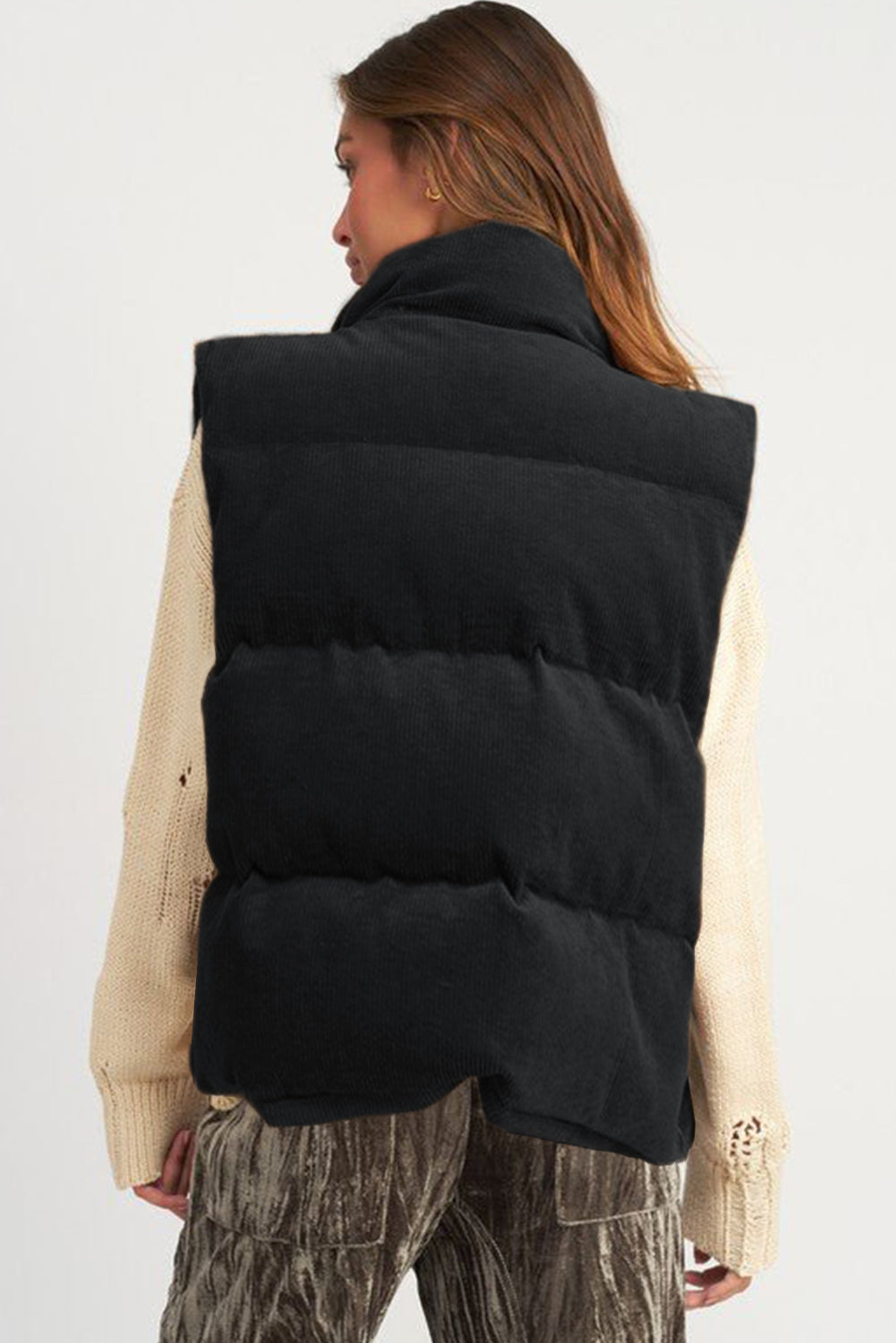 Corduroy Puffer Vest