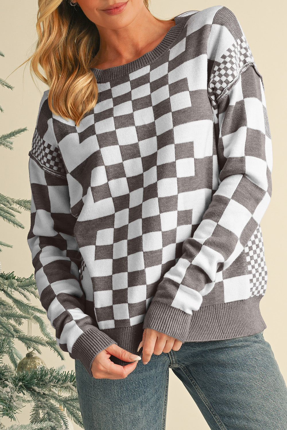 Kaya Checkered Sweater