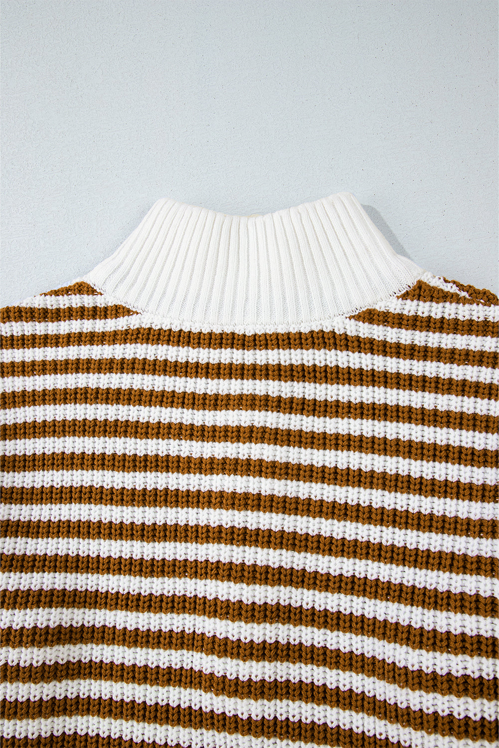 Nylah Striped Half-Zip Sweater