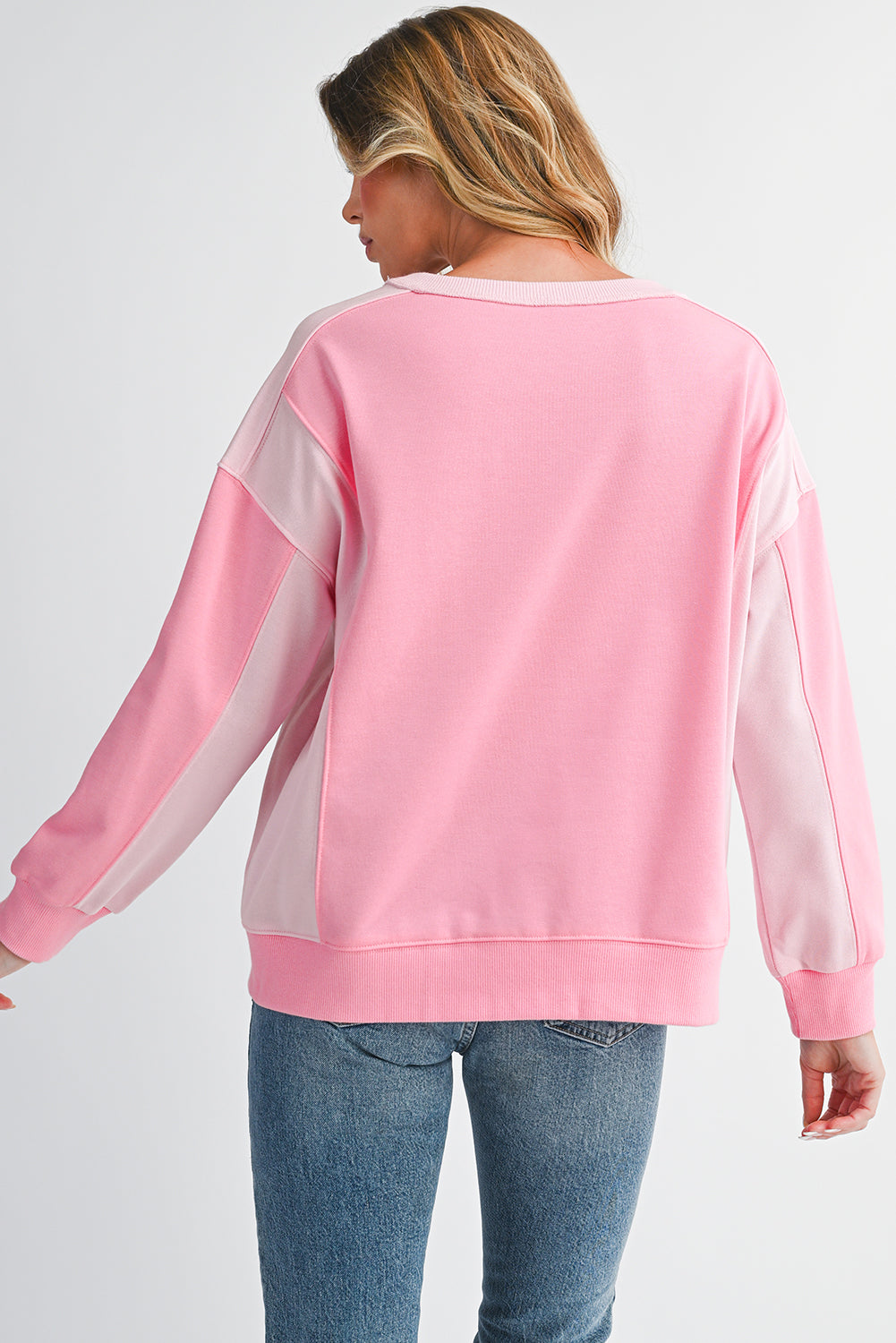 Bonbon Colorblock Oversized Sweatshirt