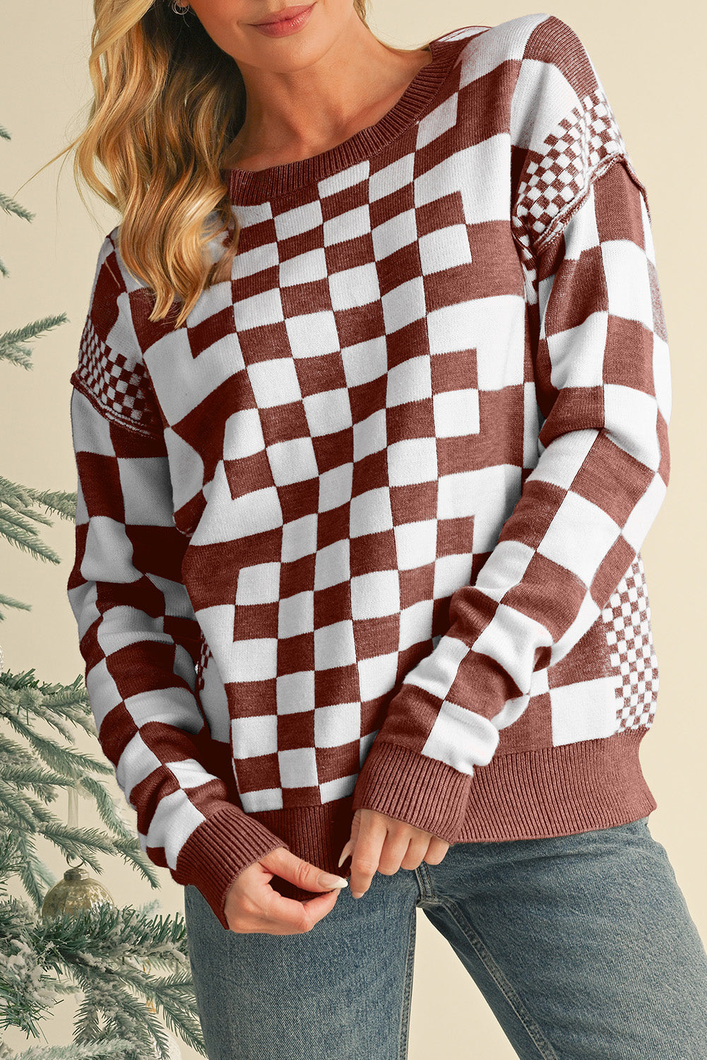 Kaya Checkered Sweater