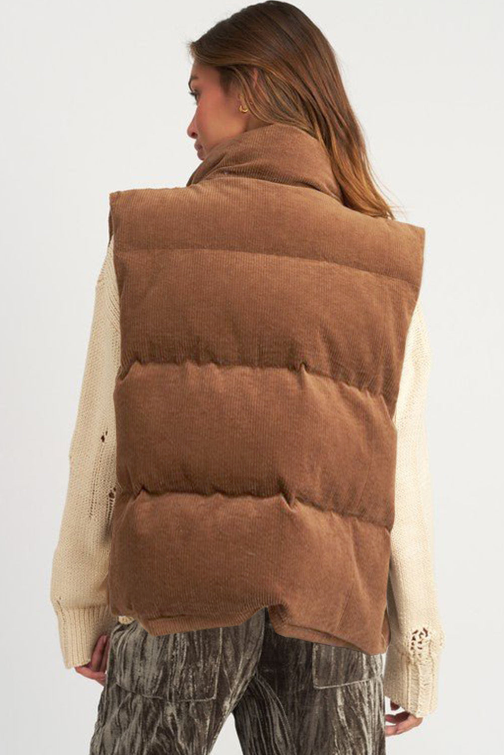 Corduroy Puffer Vest