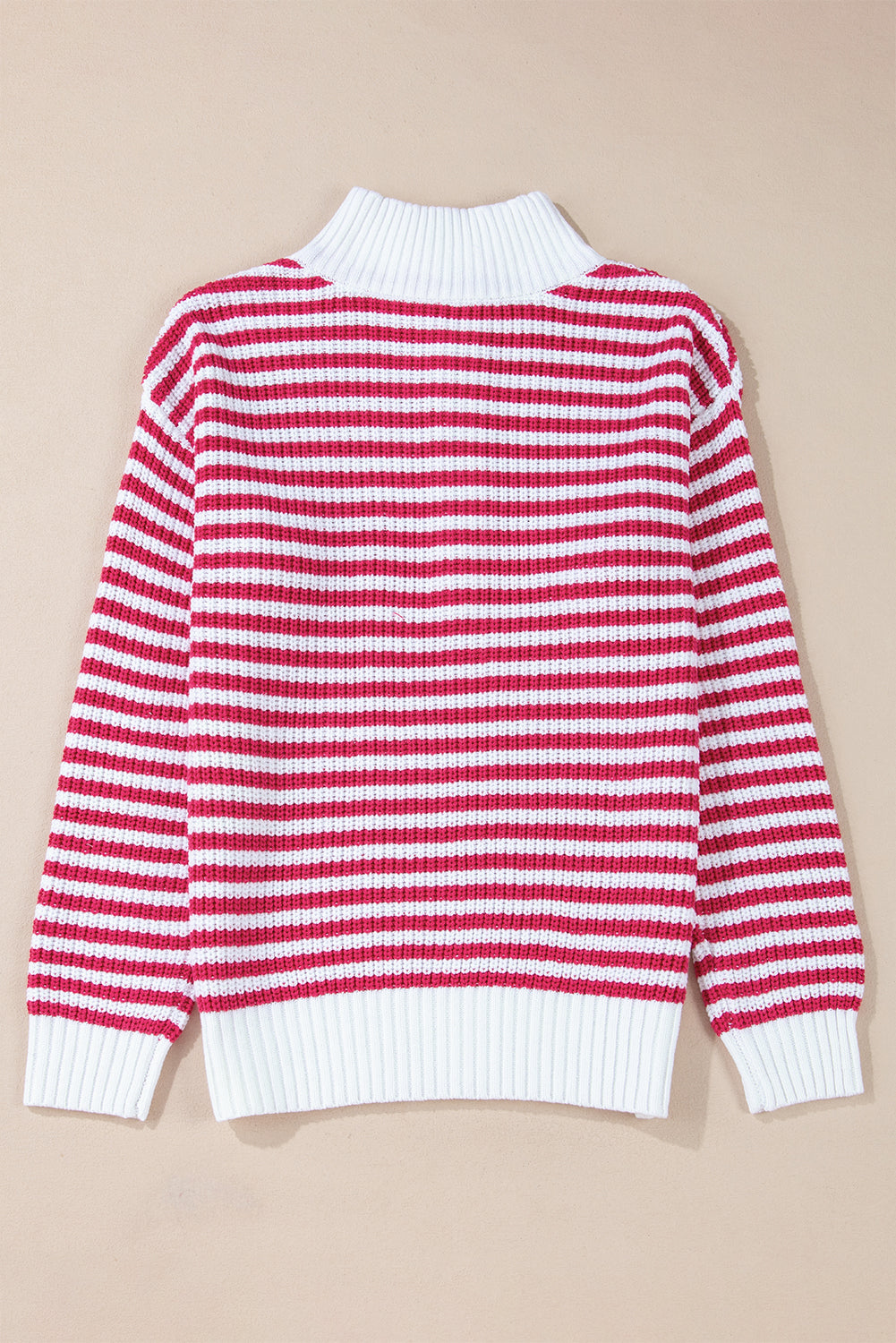 Nylah Striped Half-Zip Sweater