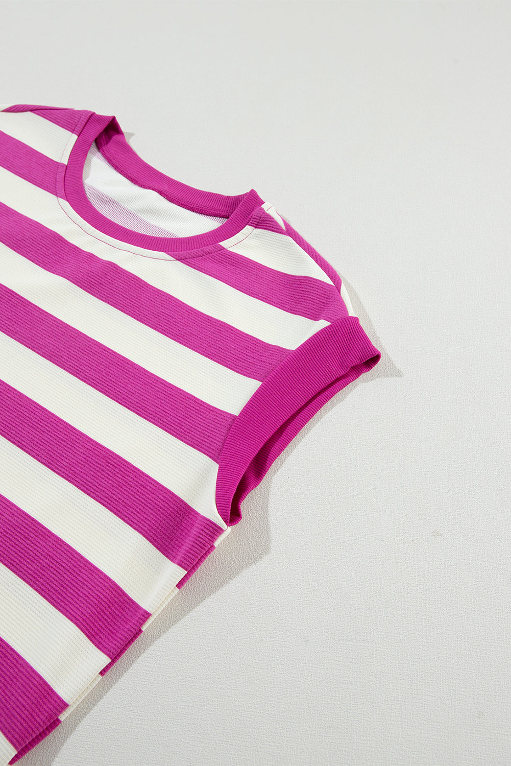 Rose Stripe Pocket T-shirt Dress
