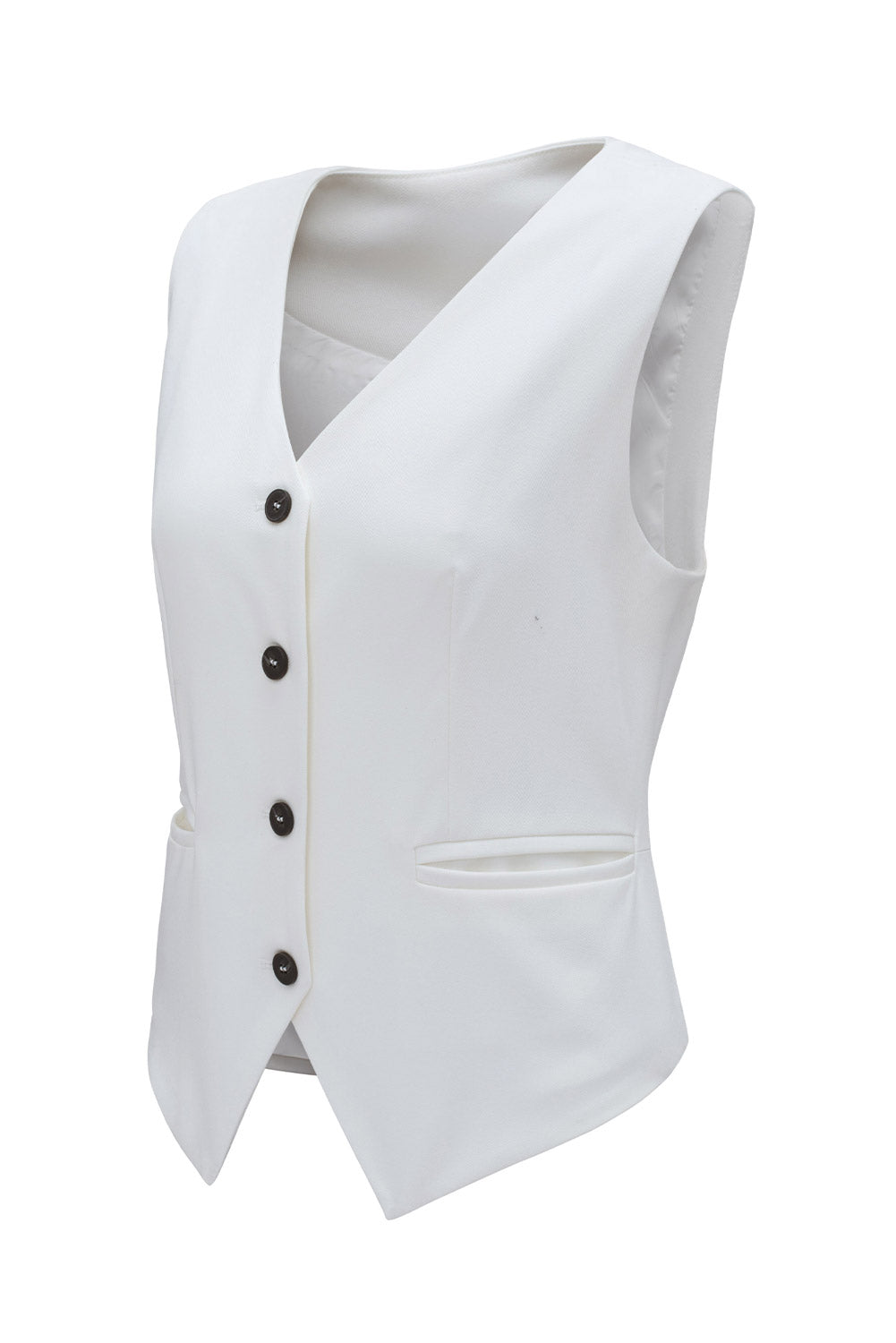 Aria Button Up V-Neck Suit Vest