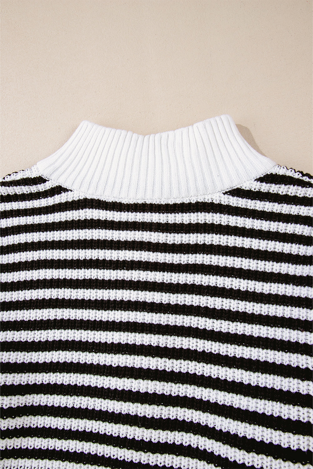 Nylah Striped Half-Zip Sweater