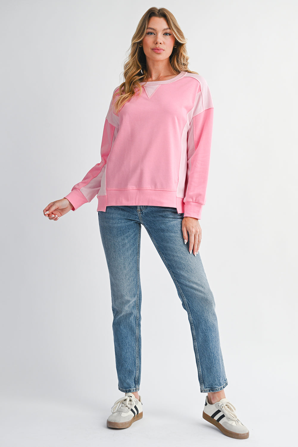 Bonbon Colorblock Oversized Sweatshirt