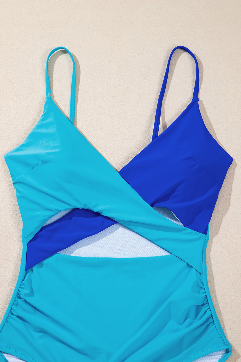 Kailani Two-Tone Cutout One-piece Swimsuit