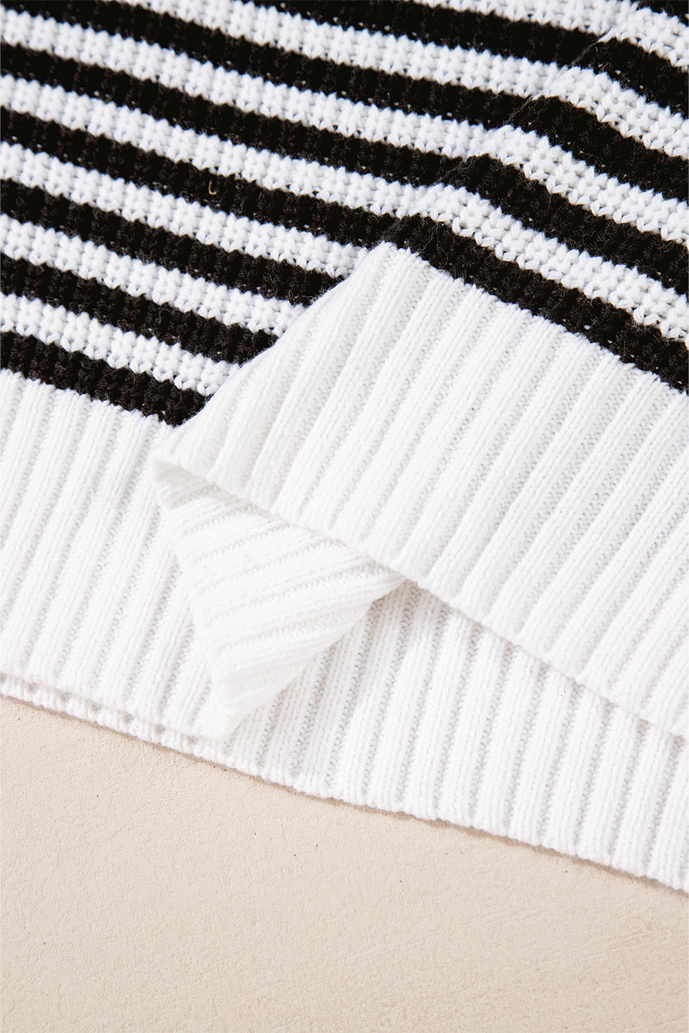 Nylah Striped Half-Zip Sweater