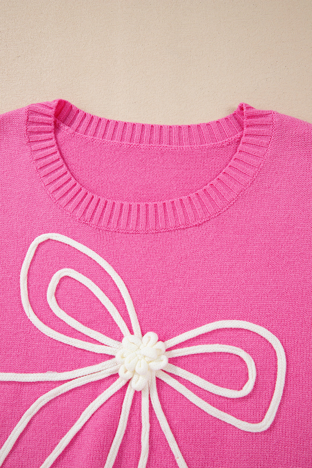 Nina Bow Drop Sleeve Sweater