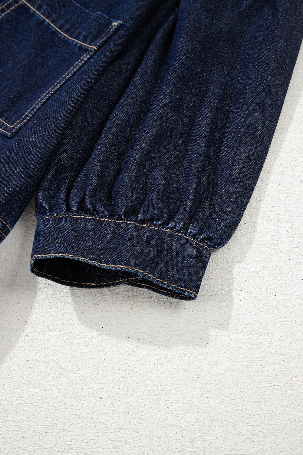 Skye Half Zipper Denim Mini Dress
