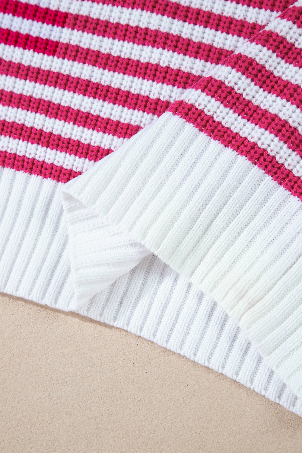 Nylah Striped Half-Zip Sweater