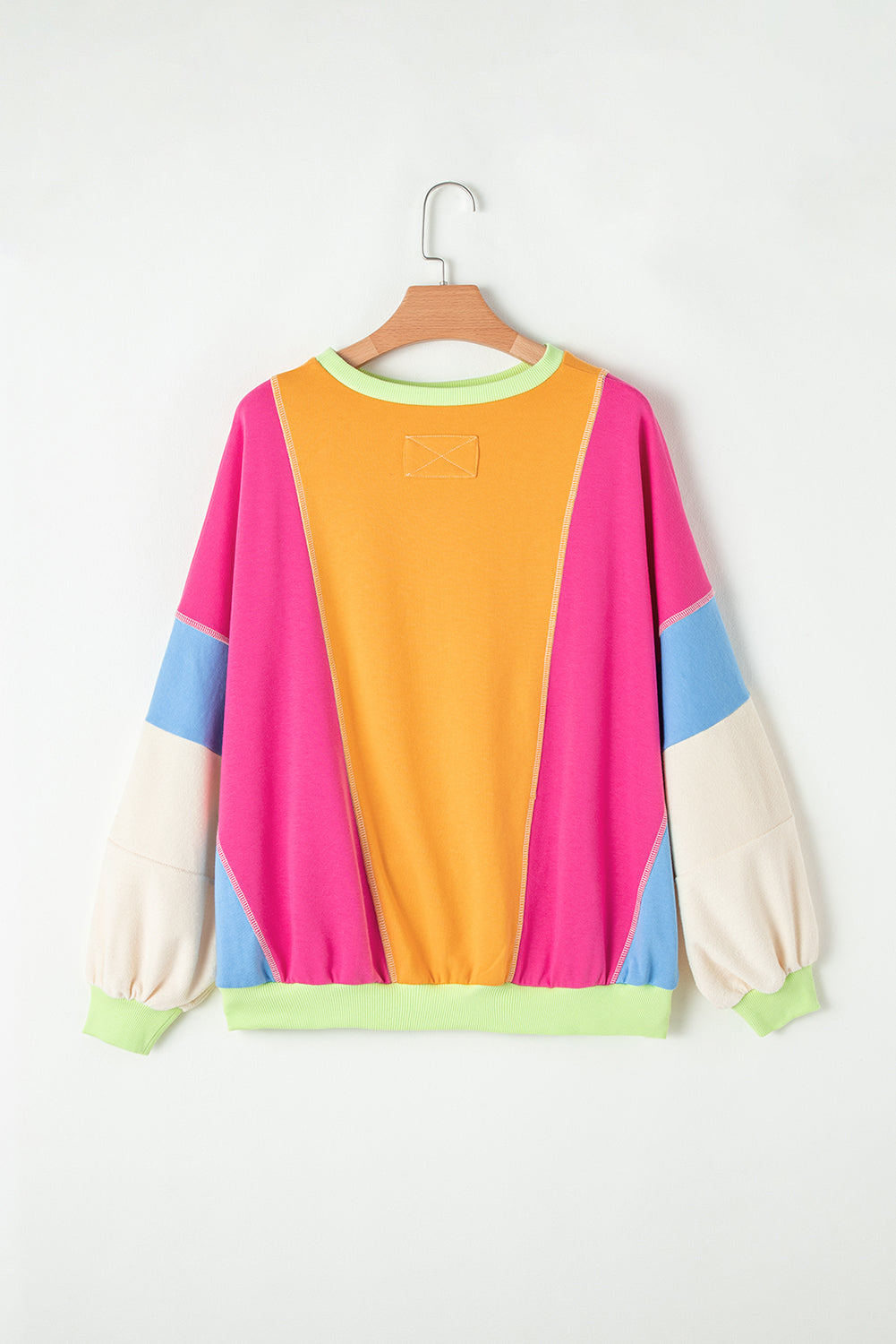 Noemi Colour-block Oversized Sweatshirt