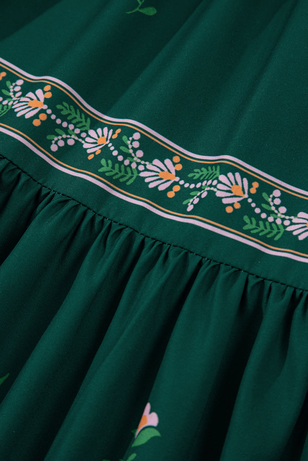 Azaha Green Floral Print Dress