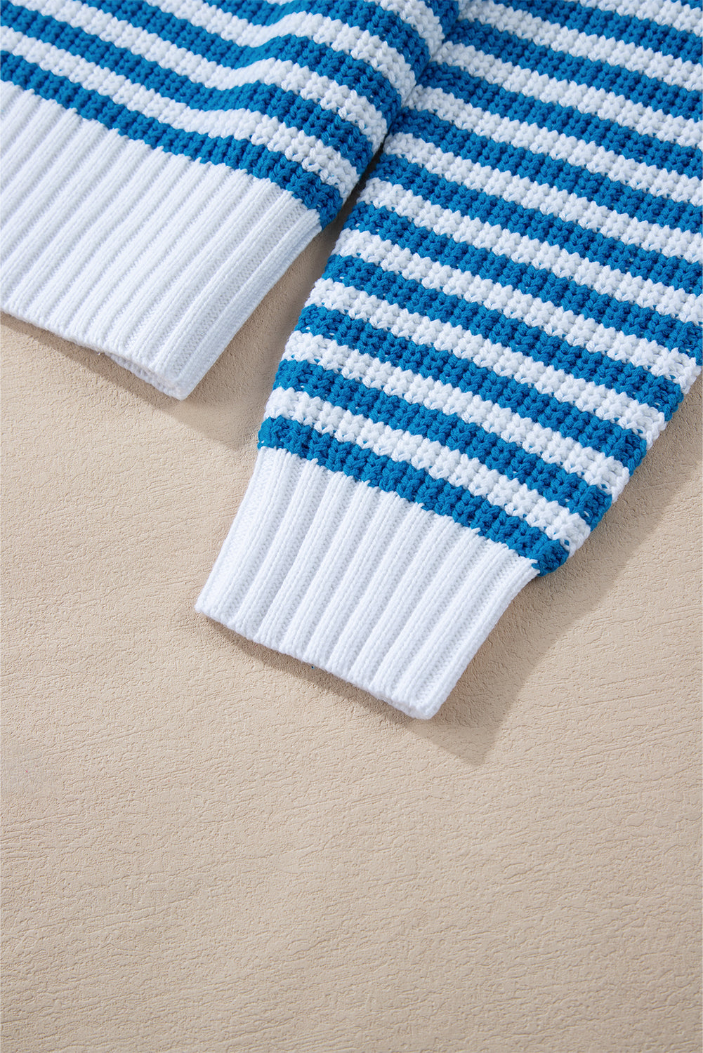Nylah Striped Half-Zip Sweater