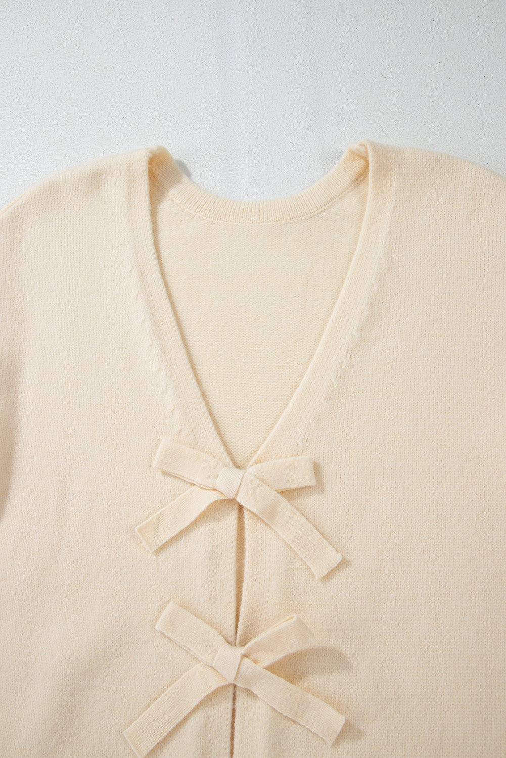 Kira Bow knot Knit Cropped Cardigan
