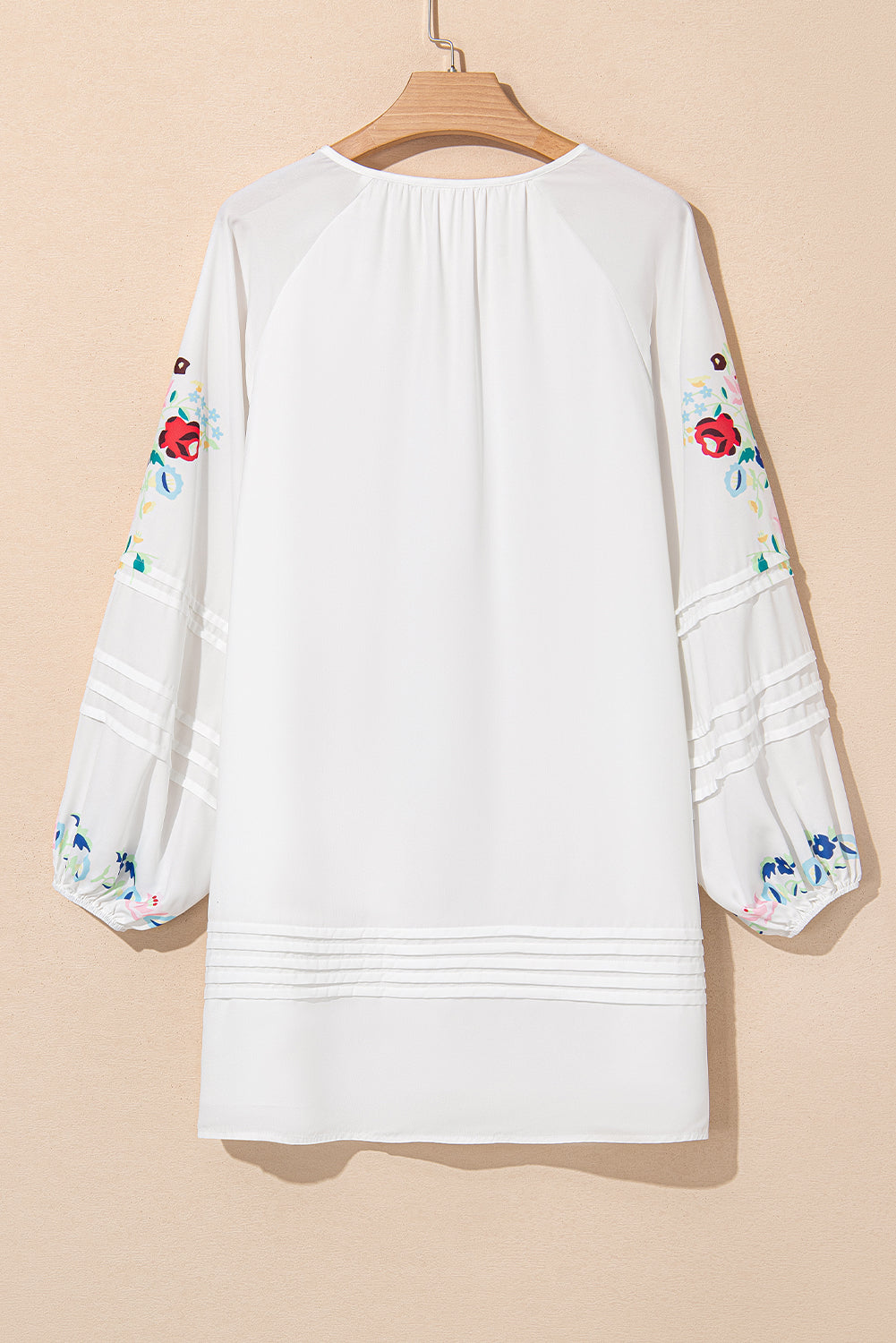 Fiona Floral Tassel Tie V-Neck Mini Dress