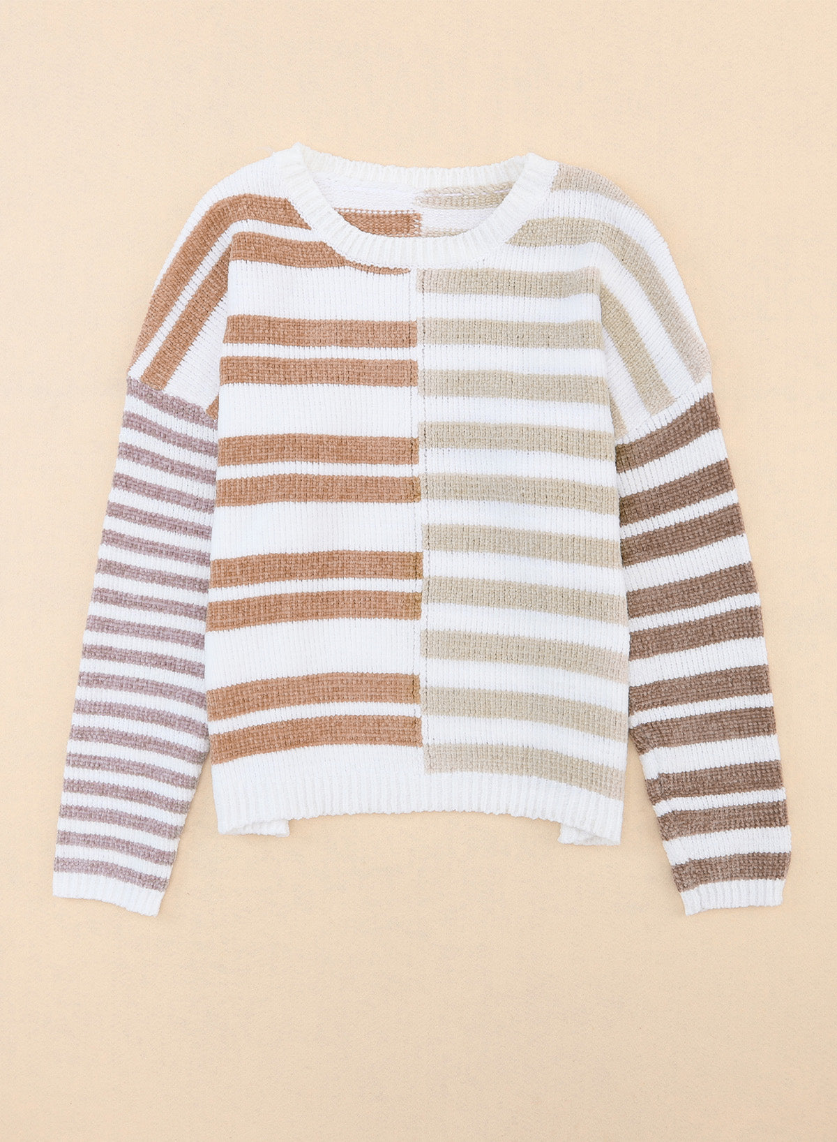 Nia Striped Colour-block Sweater