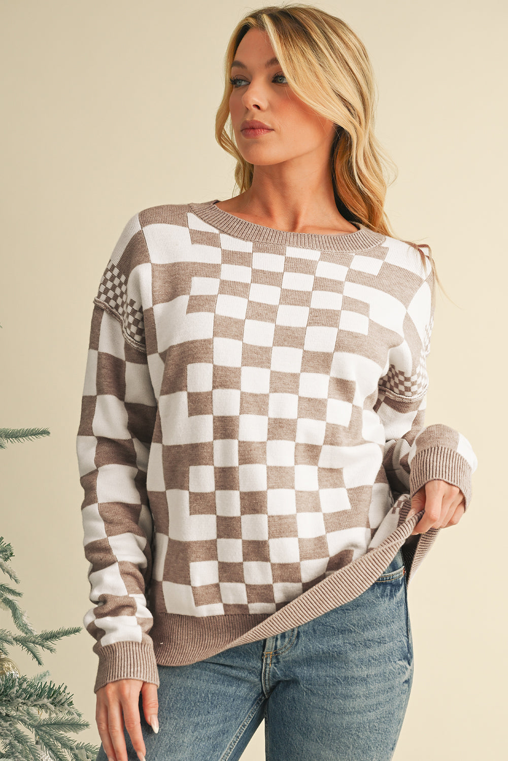 Kaya Checkered Sweater