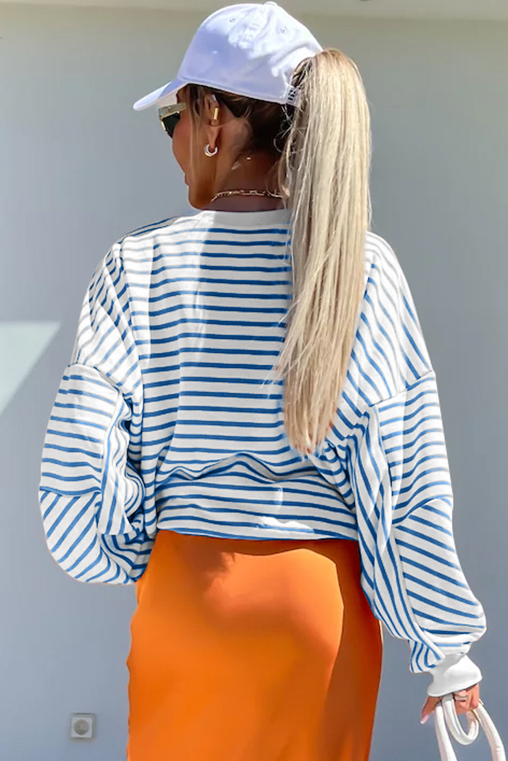 Mia Striped Oversized Sweatshirt