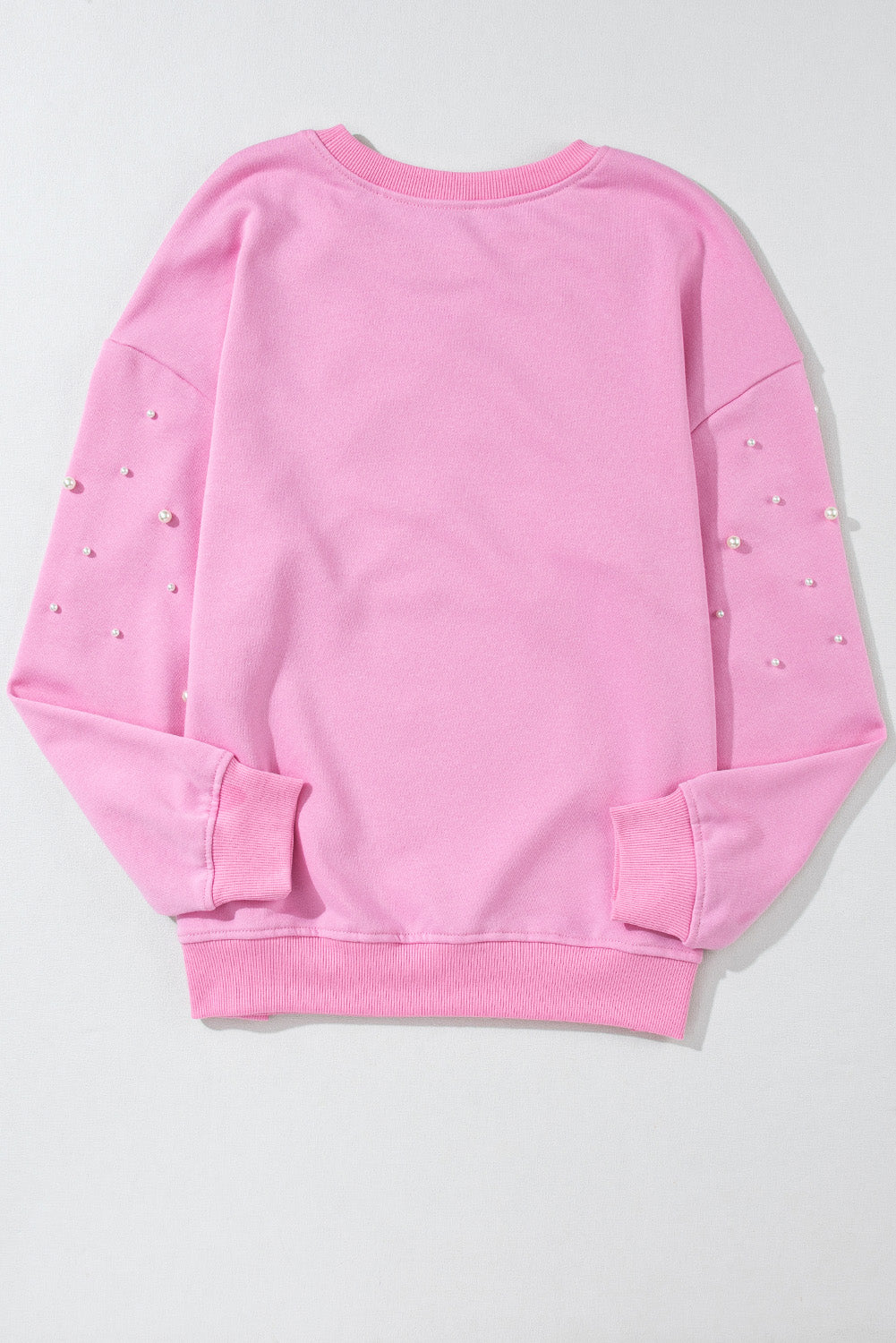 Ribbed Round Neck Sweatshirt