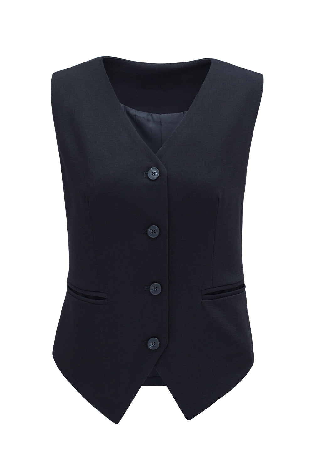Aria Button Up V-Neck Suit Vest