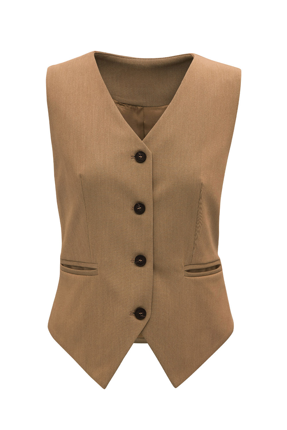 Aria Button Up V-Neck Suit Vest