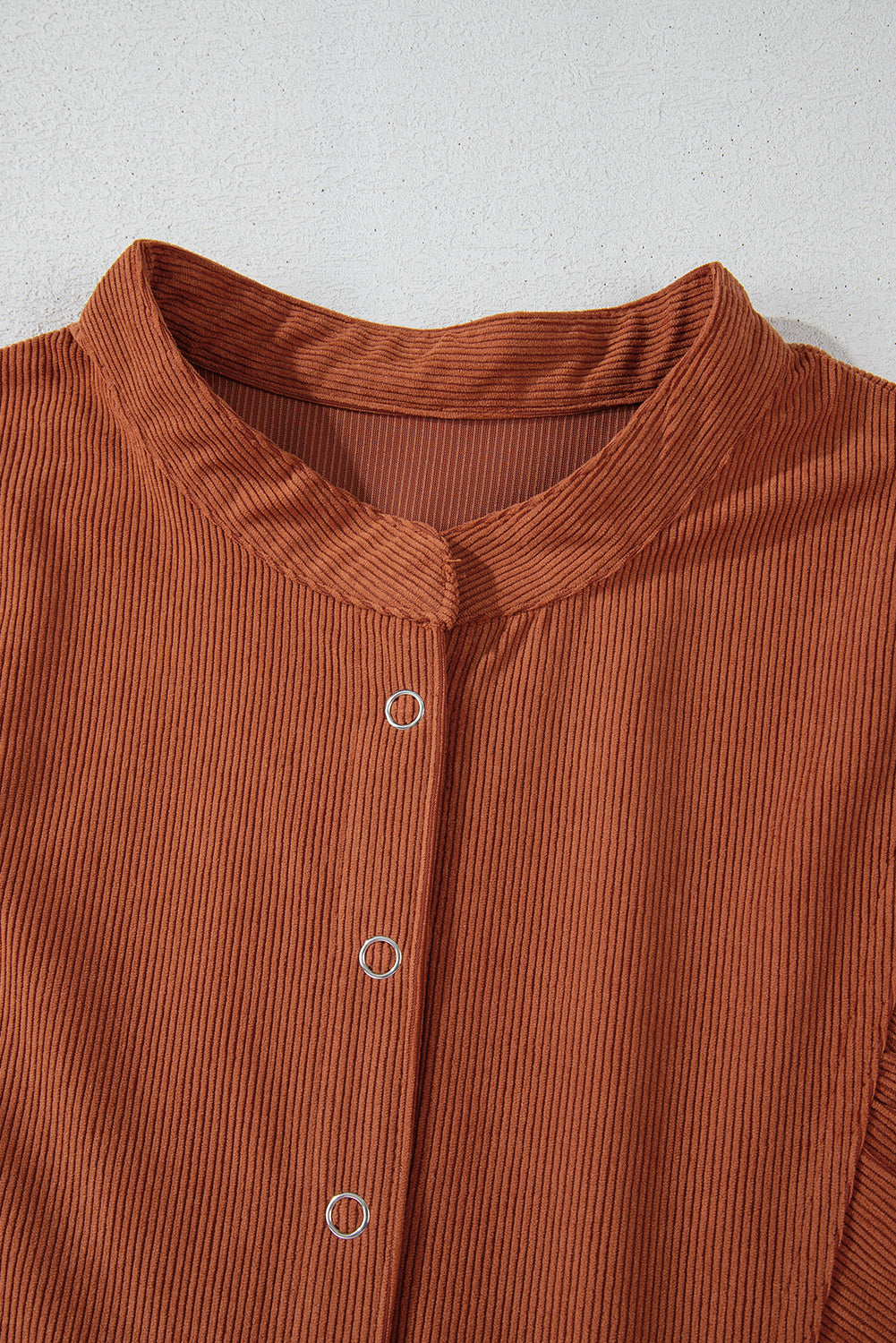 Corduroy Empire Waist Lantern Sleeve Dress
