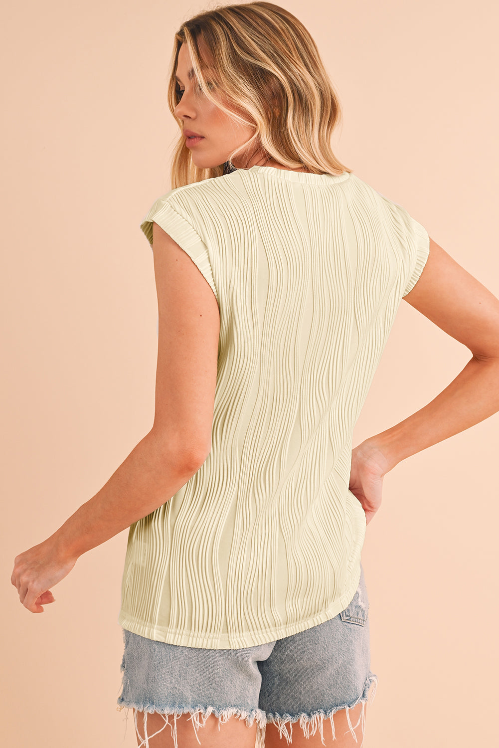 Hailey Wavy Textured Top