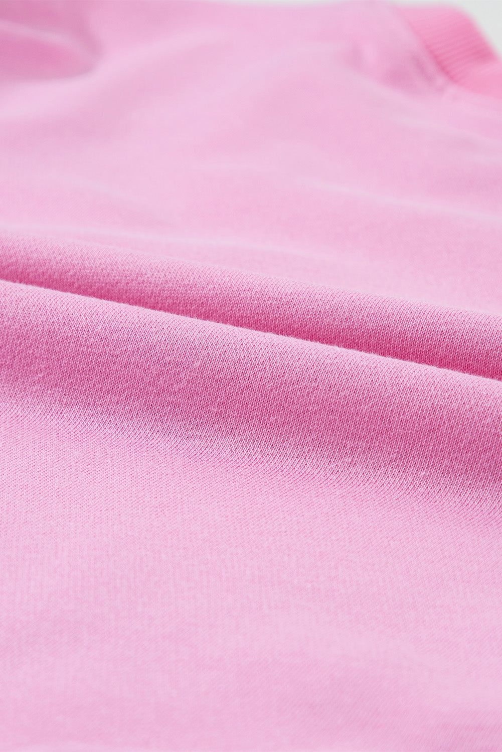 Ribbed Round Neck Sweatshirt