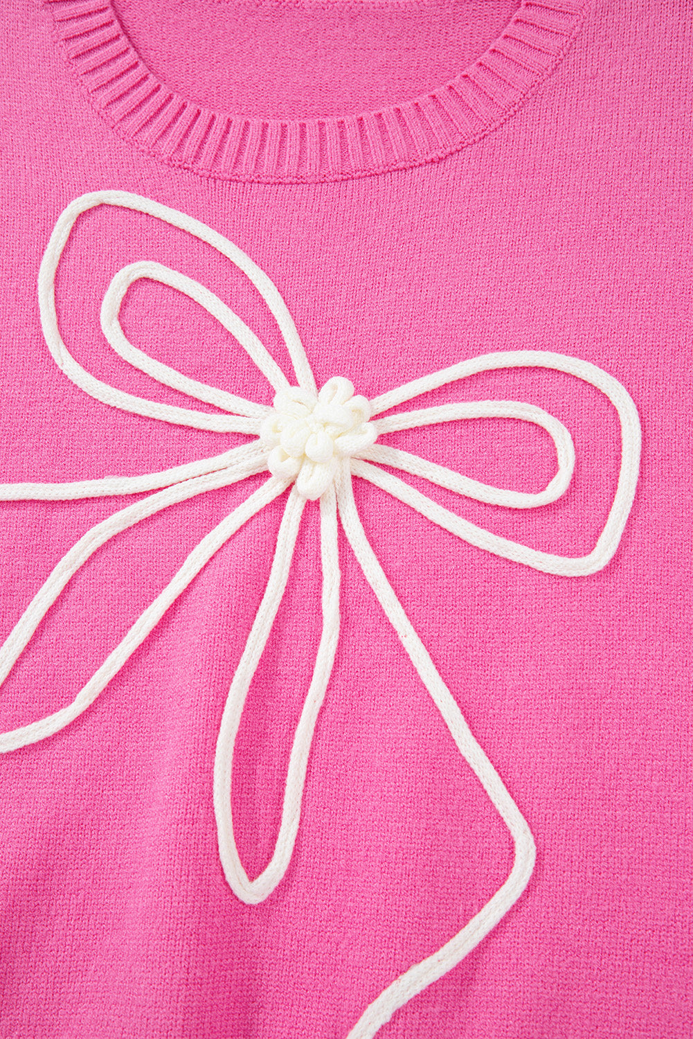 Nina Bow Drop Sleeve Sweater