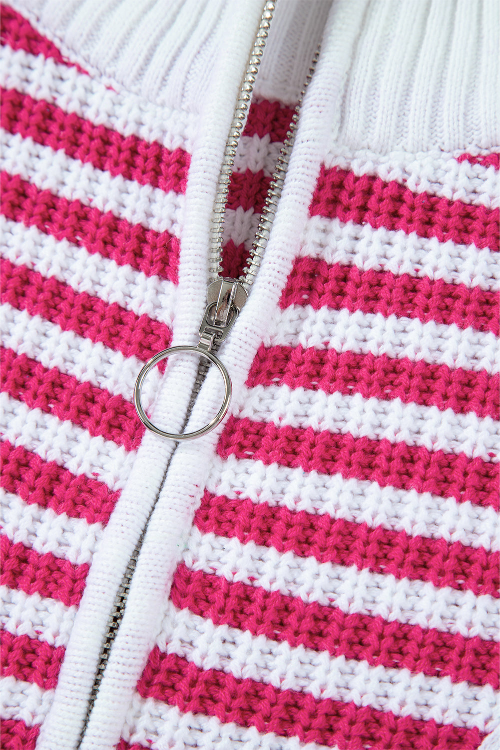 Nylah Striped Half-Zip Sweater