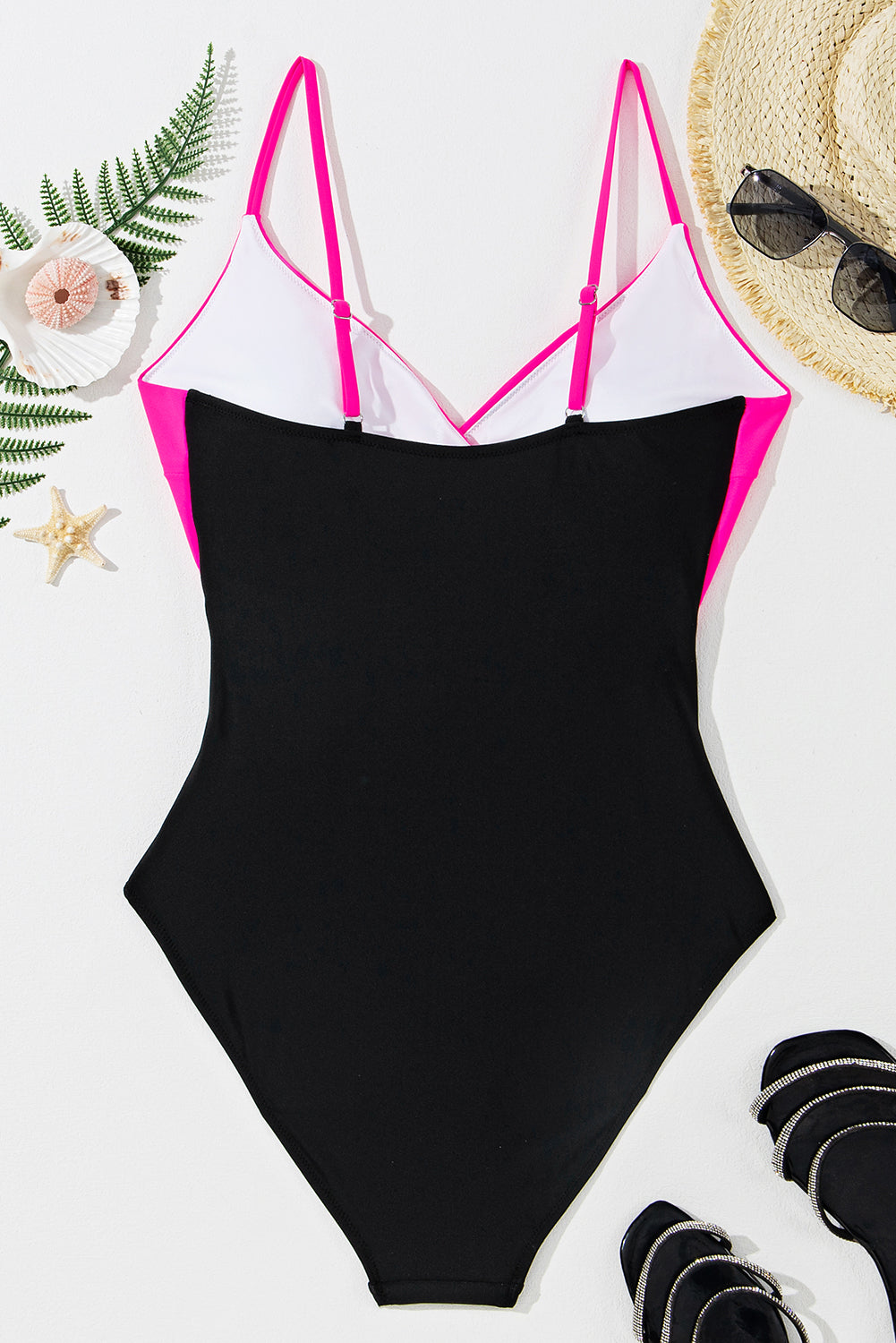 Kailani Two-Tone Cutout One-piece Swimsuit