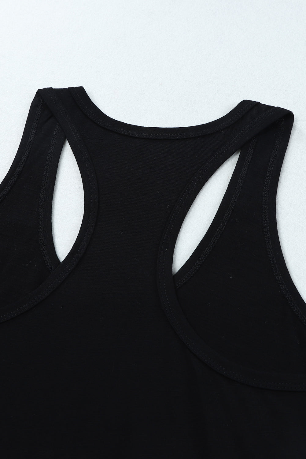 Scoop Neck Solid Tank Top