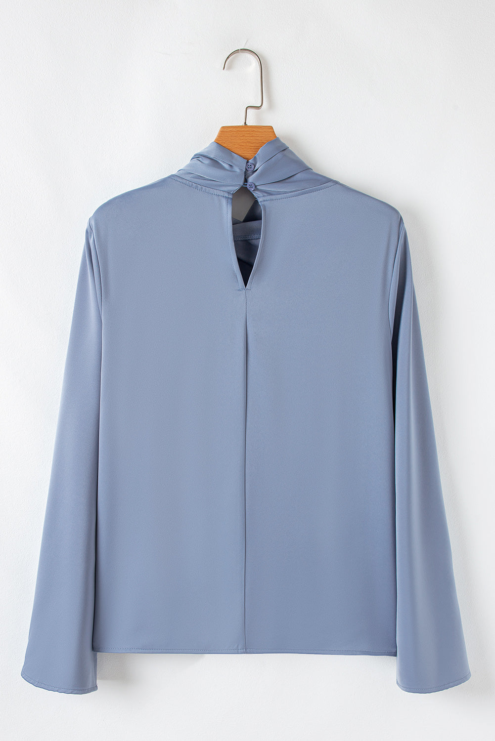 Ivana Asymmetric Satin Blouse