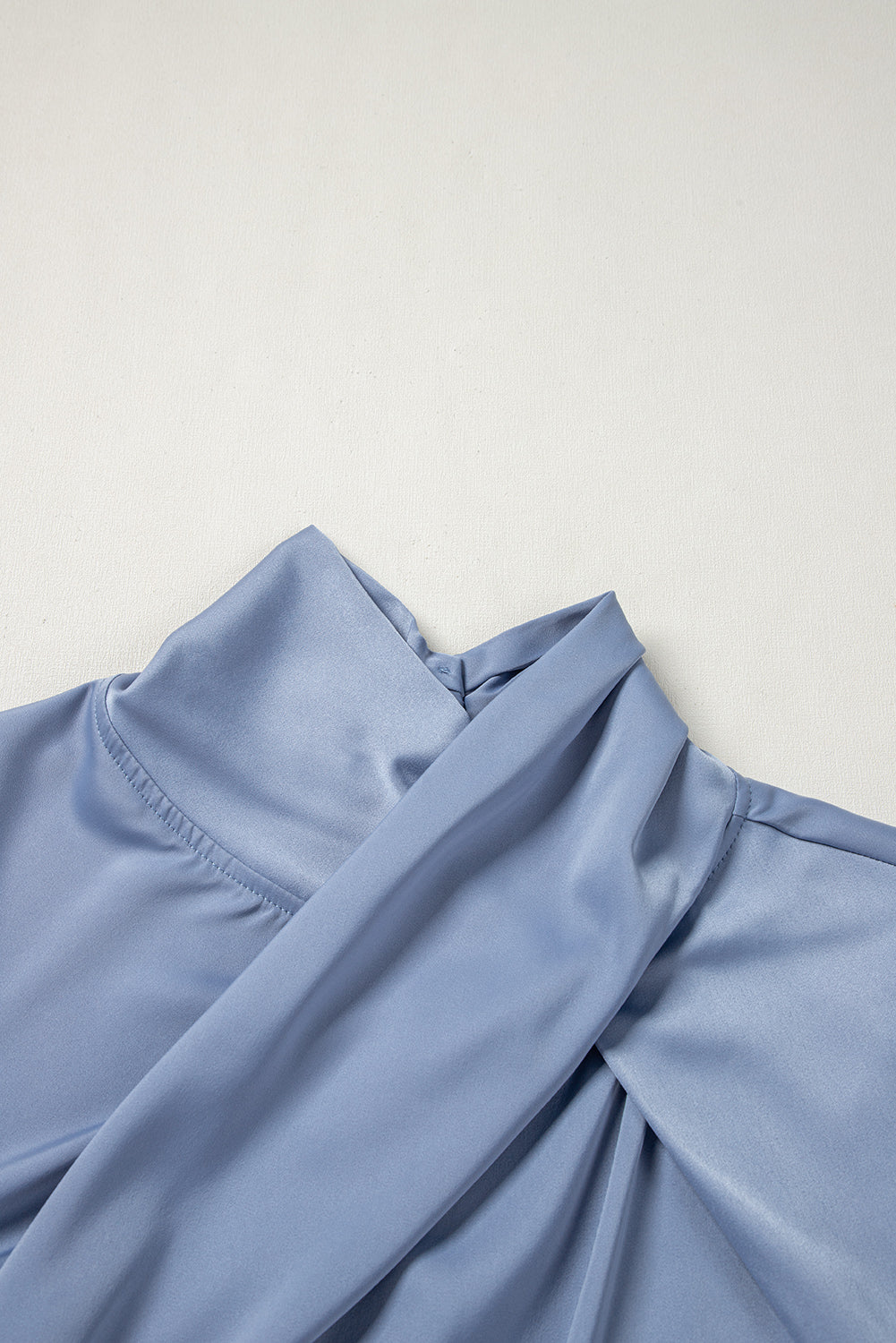 Ivana Asymmetric Satin Blouse