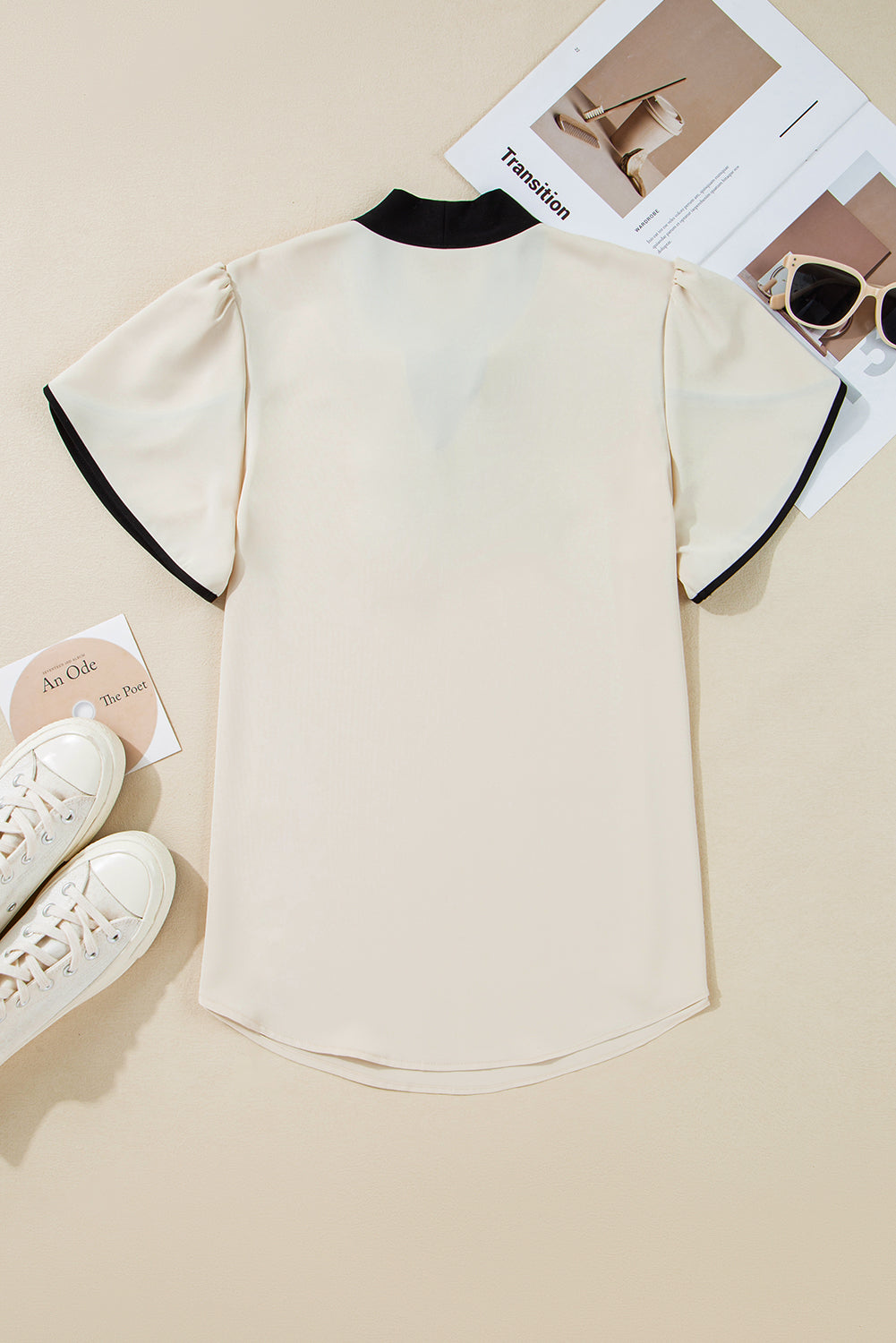 Tiana Bow-knot Tulip Sleeve Blouse
