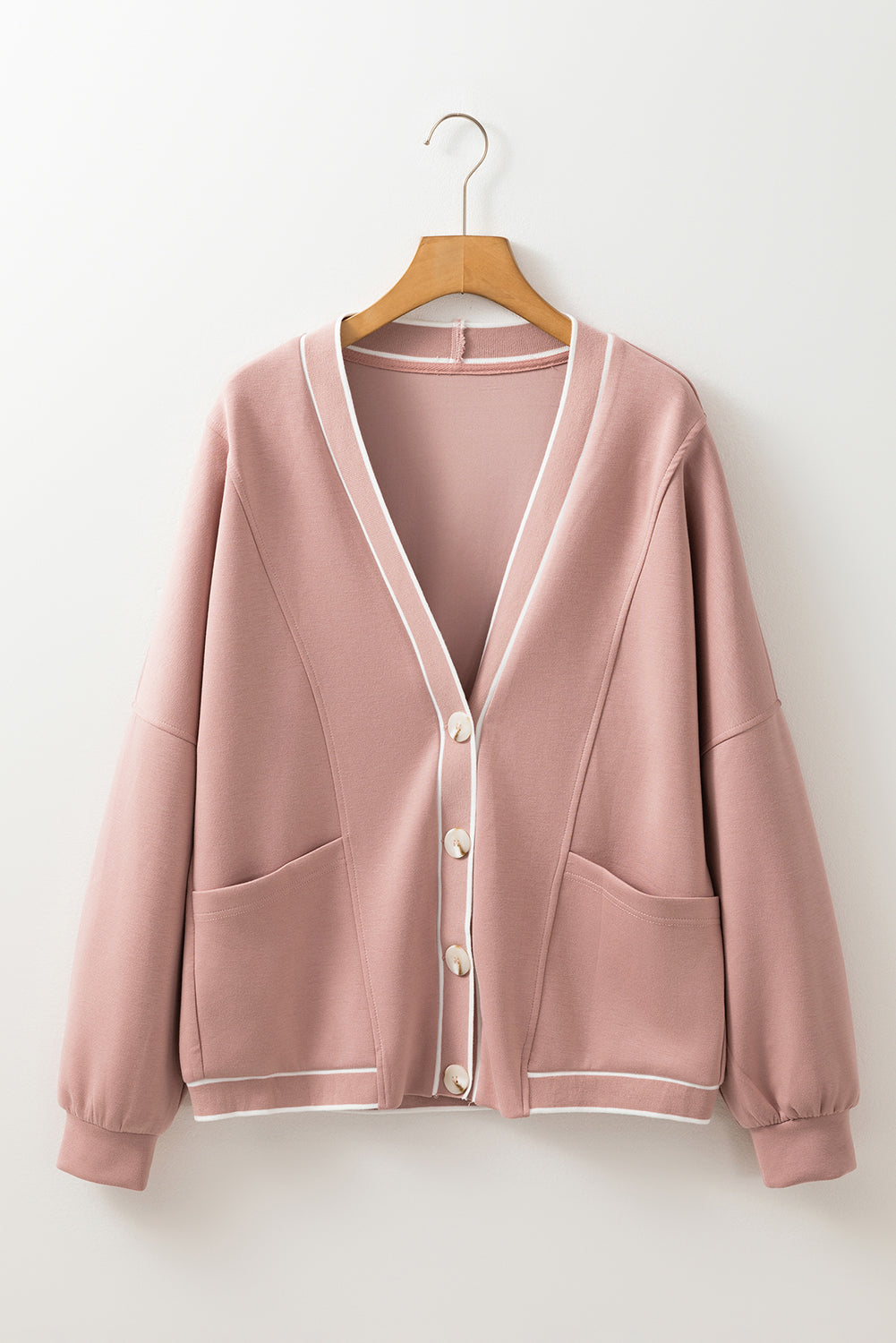 Livia Button Down Sweatshirt Cardigan