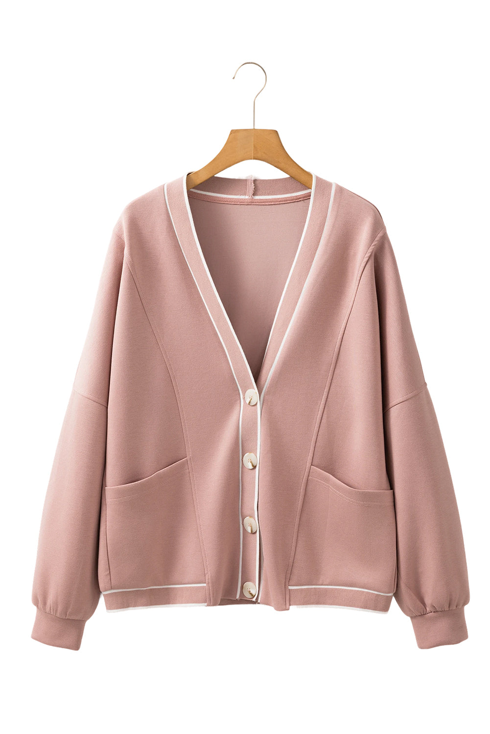 Livia Button Down Sweatshirt Cardigan