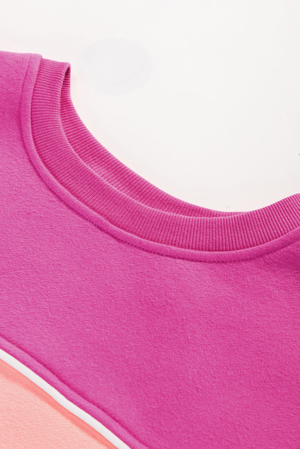 Sunset Pink Colorblock Sweatshirt