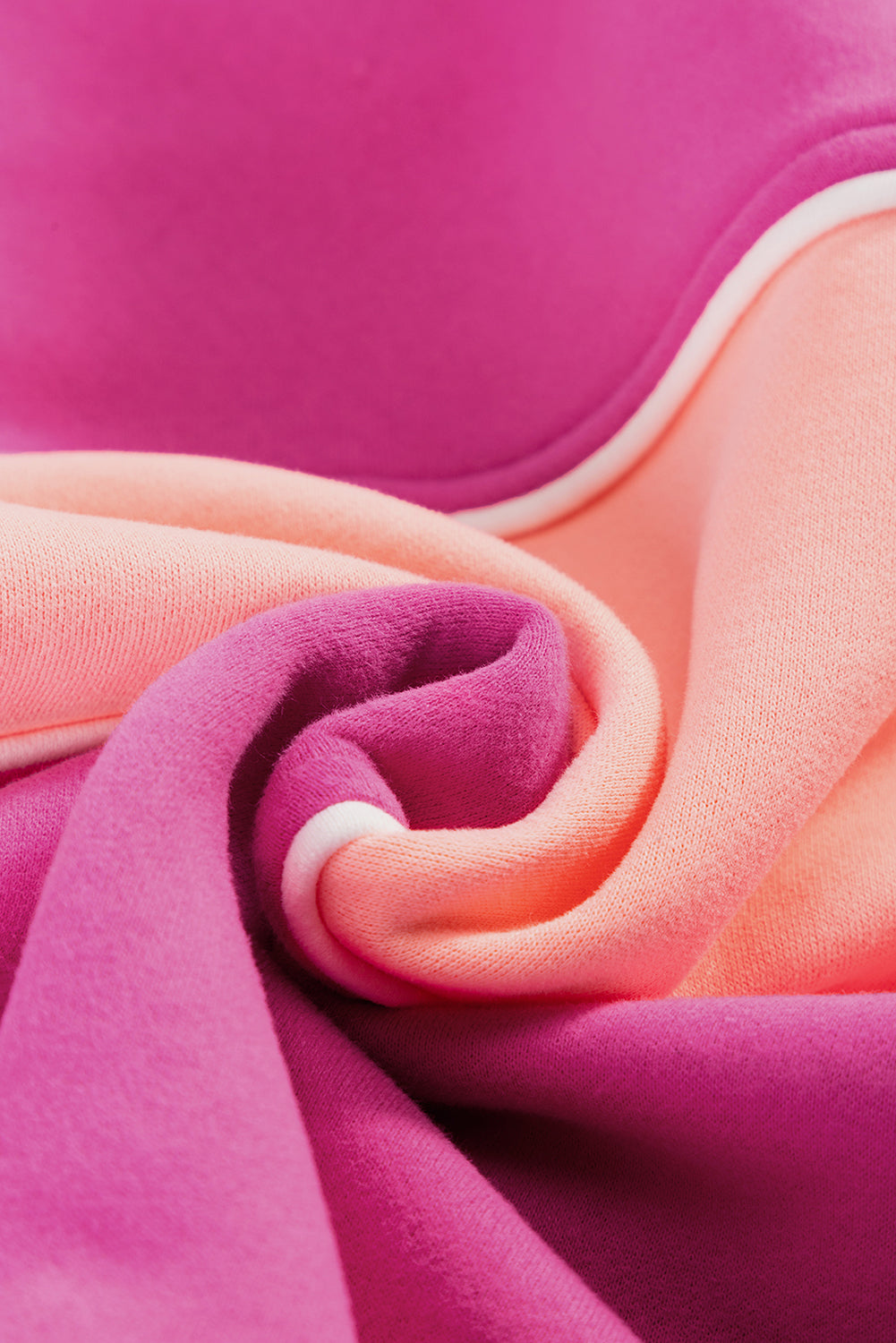 Sunset Pink Colorblock Sweatshirt
