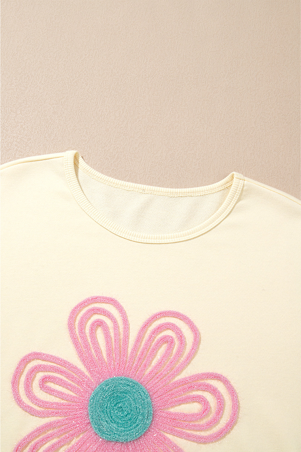 Tinsel Flower Oversized Sweatshirt